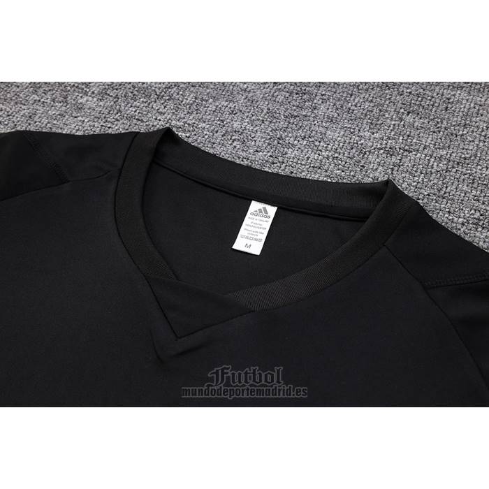 Chandal del Real Madrid Manga Corta 2023-2024 Negro - Pantalon Corto